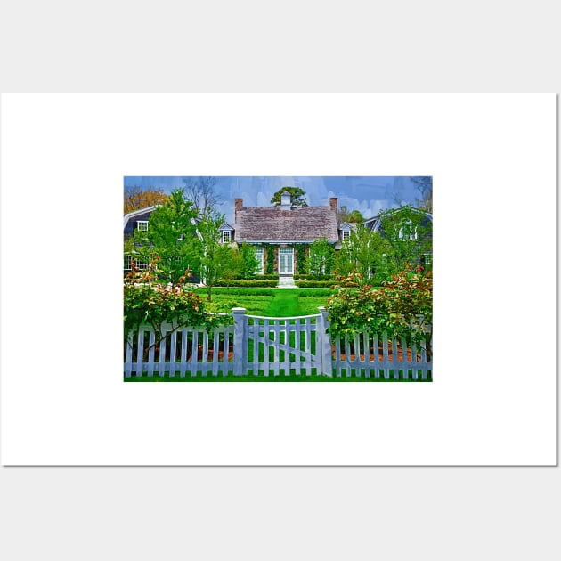 Picket Fence And Gate Wall Art by KirtTisdale